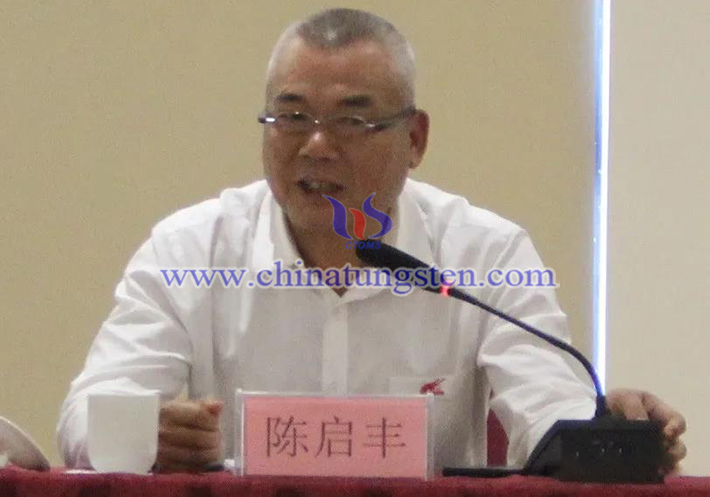 中國鎢業(yè)協(xié)會主席團(tuán)執(zhí)行主席、廣東翔鷺鎢業(yè)股份有限公司董事長陳啟豐