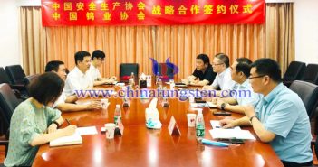 中國鎢業協會與中國安全生産協會簽訂戰略合作協議圖片
