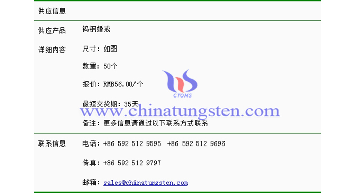 鎢鋼婚戒價格表圖片